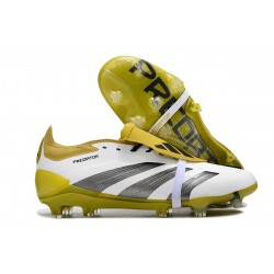 Adidas Predator Accuracy FG Soccer Shoes Black White Olive 